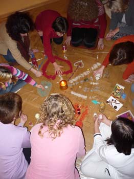 Weihnachten Mandala legen 4